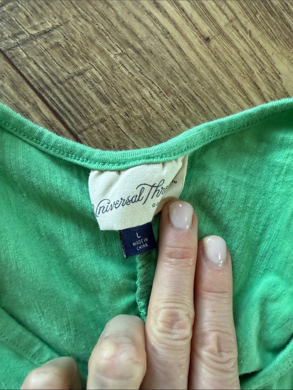Universal Thread Green Ruched Front Tank Top - Picture 2 of 6